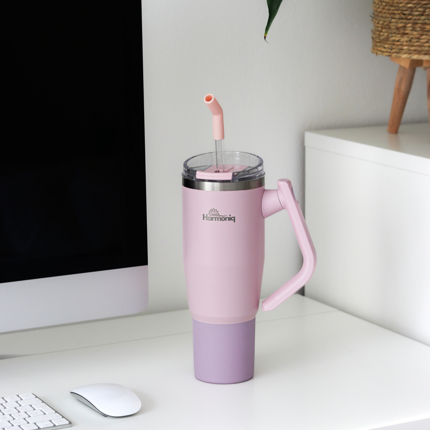 Harmoniq Thermobecher mit 180° Drehgriff und auslaufsicherem Deckel