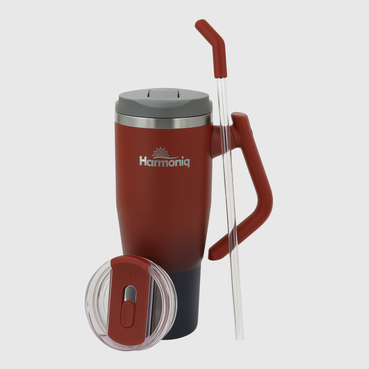 Harmoniq Thermobecher mit 180° Drehgriff und auslaufsicherem Deckel