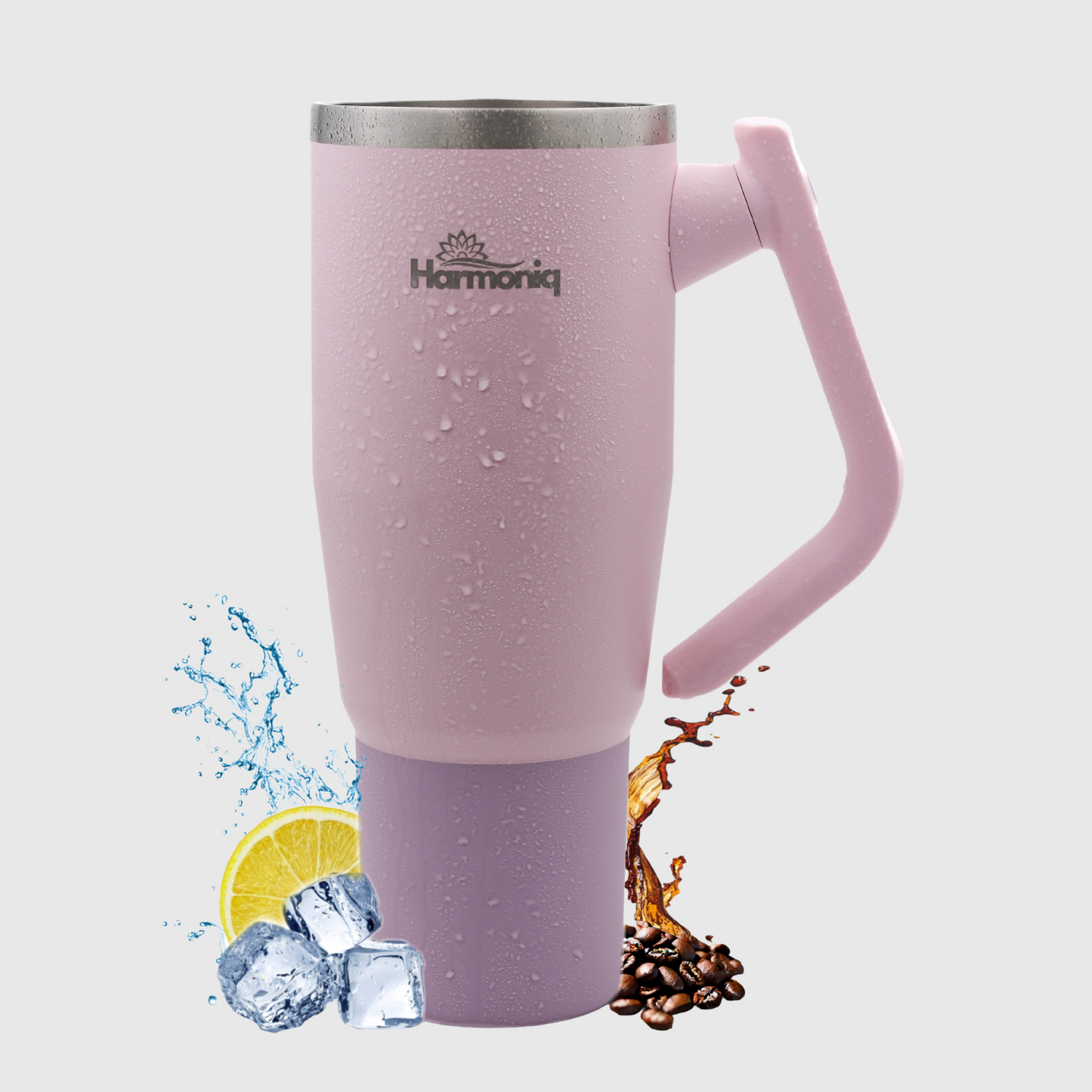 Harmoniq Thermobecher mit 180° Drehgriff und auslaufsicherem Deckel