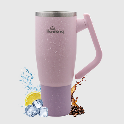 Harmoniq Thermobecher mit 180° Drehgriff und auslaufsicherem Deckel