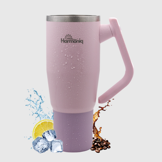 Harmoniq Thermobecher mit 180° Drehgriff und auslaufsicherem Deckel