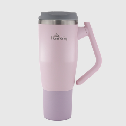 Harmoniq Thermobecher mit 180° Drehgriff und auslaufsicherem Deckel