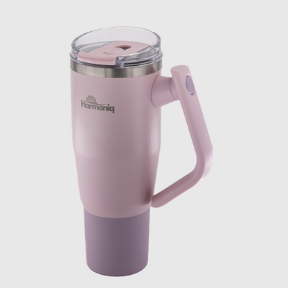 Harmoniq Thermobecher mit 180° Drehgriff und auslaufsicherem Deckel